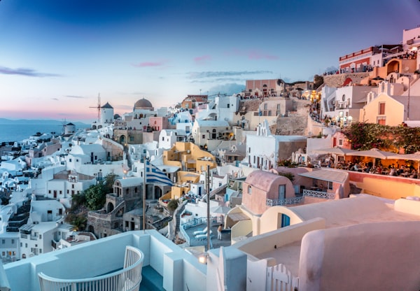 Santorini caldera view